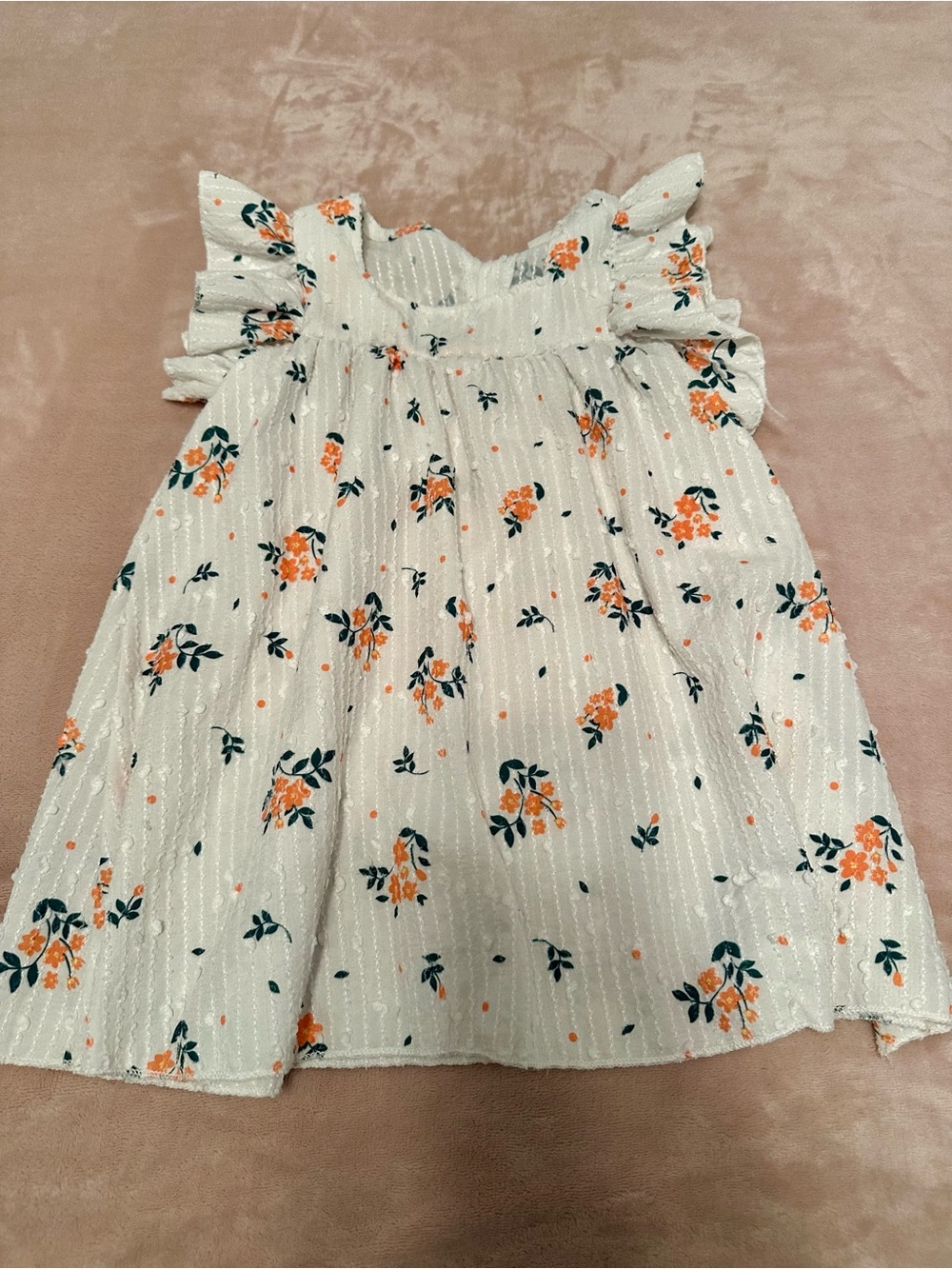 Girls Floral Ruffle Dress